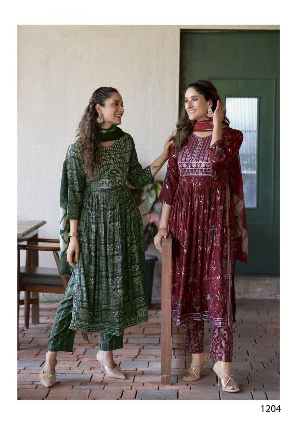 Mystic9 Sara Vol-12 – Nyra Cut Kurti With Pant Dupatta